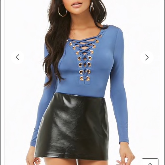 Forever 21 Tops - Brand New Lace Up Bodysuit
